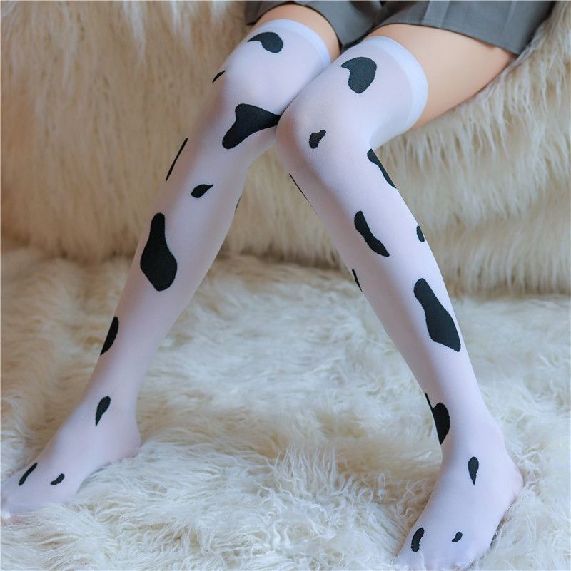 Cow Print Stockings