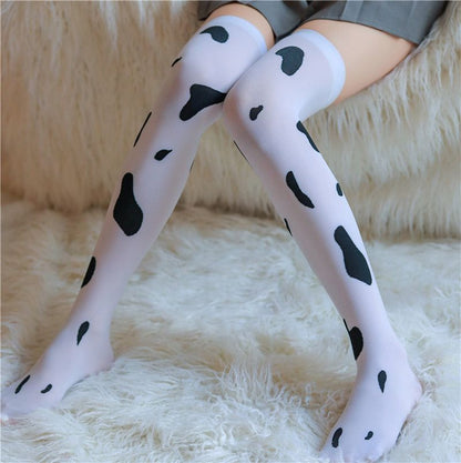 Cow Print Stockings
