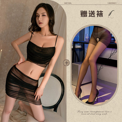 Sheer Secretary Dress