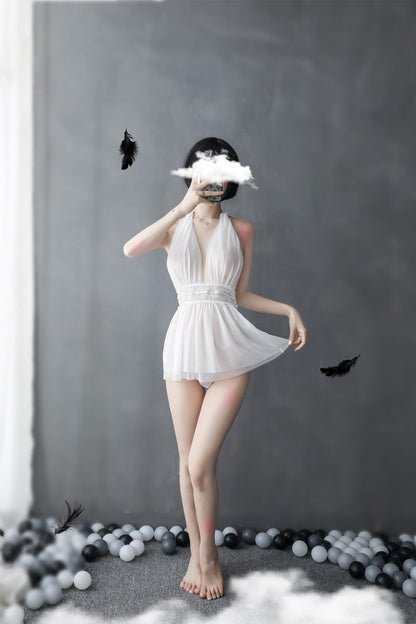 Sheer Backless Nightdress