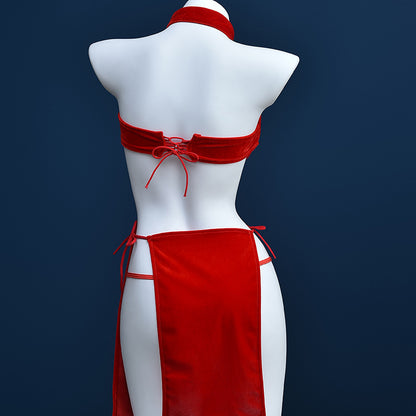 High-Slit Qipao Teddy