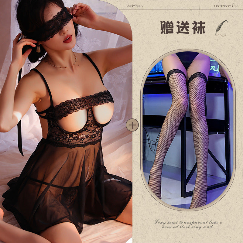 Sheer Open Crotch Nightie