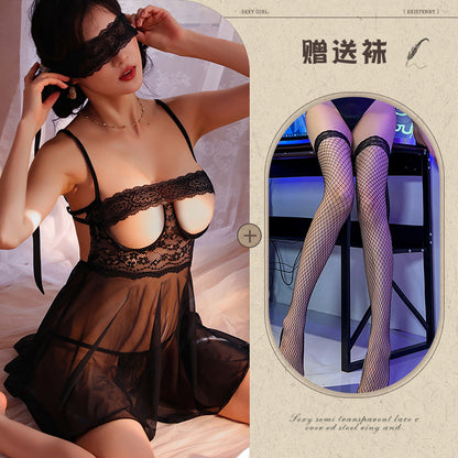 Sheer Open Crotch Nightie