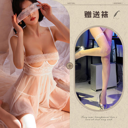 Sheer Open Crotch Nightie