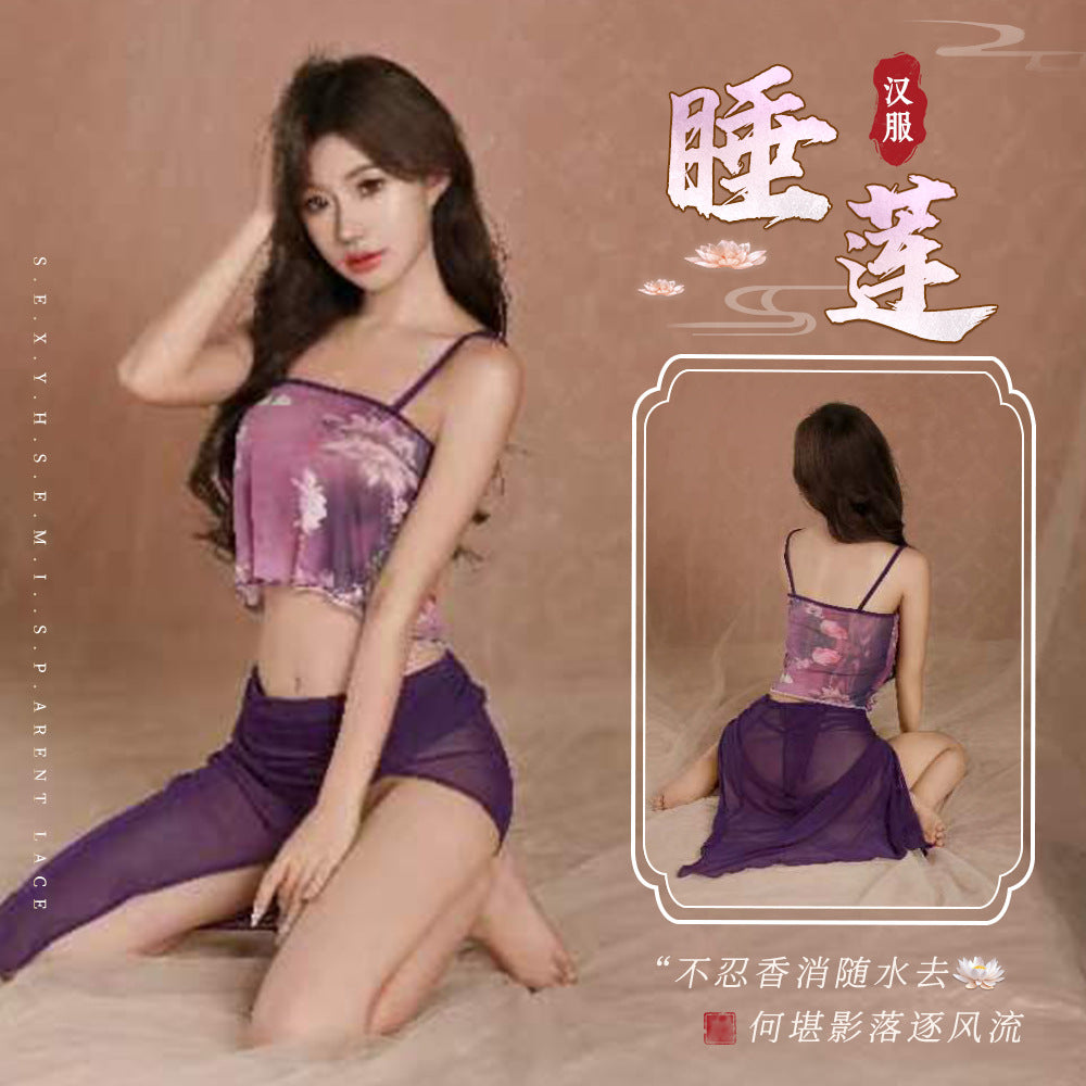 High-Slit Chiffon Dress