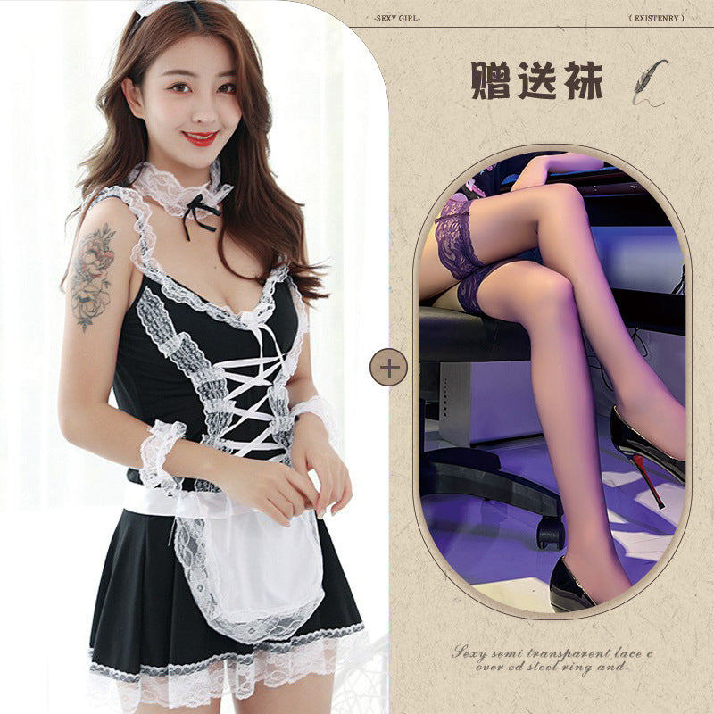 Lace Apron Maid Costume 