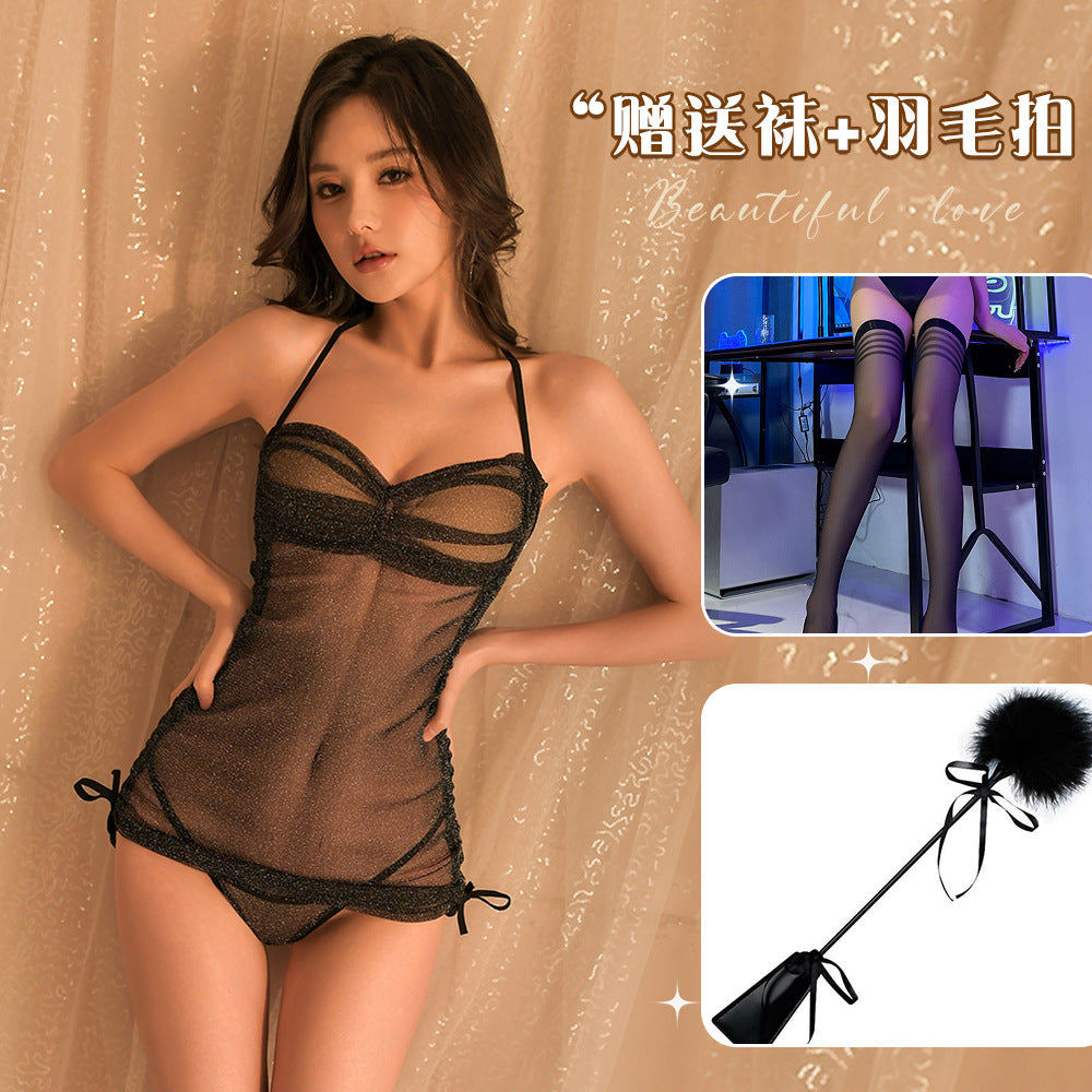 Sheer Backless Dress