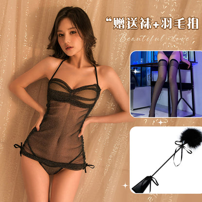 Sheer Backless Dress