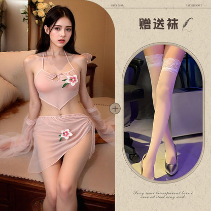 Purple Fishnet Catsuit