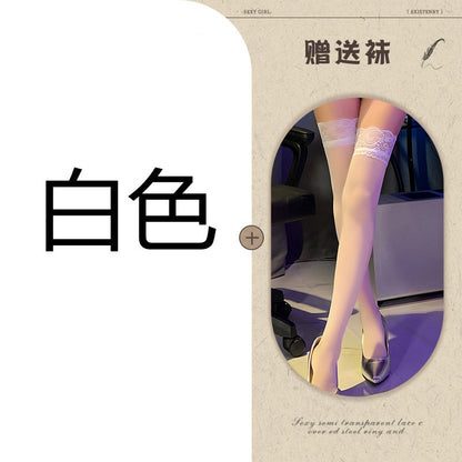 Sheer Open Crotch Teddy