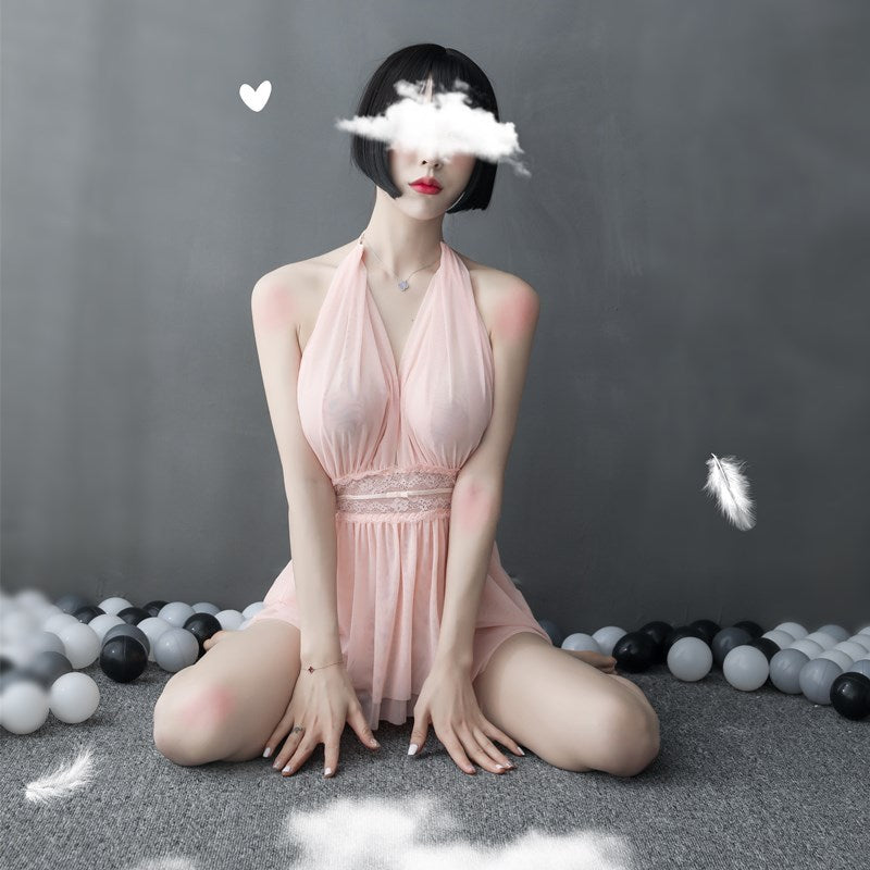 Sheer Backless Nightdress