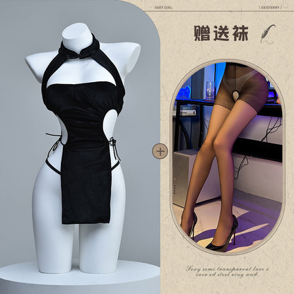 High-Slit Qipao Teddy