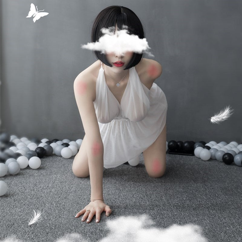 Sheer Backless Nightdress