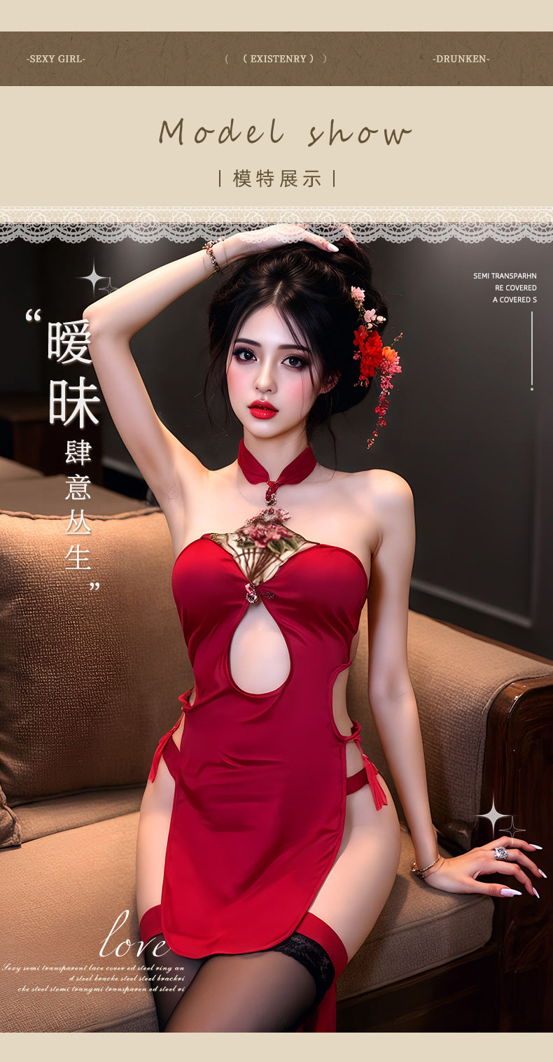 Embroidered Qipao Teddy