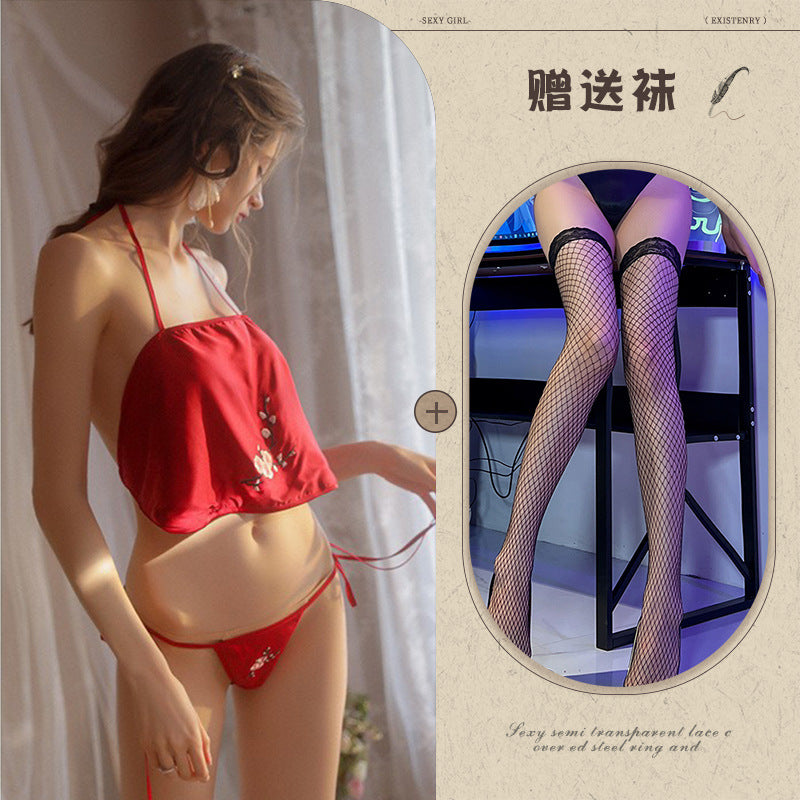 Embroidered Bustier Set