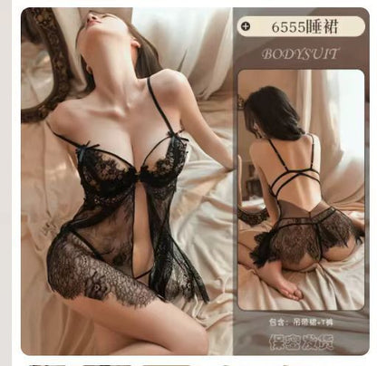 Underwire Mesh Nightie 