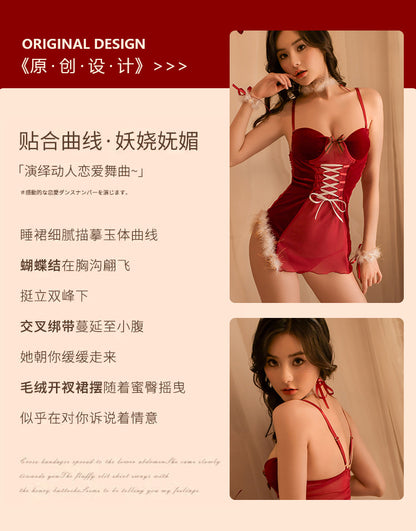 Petite Christmas Lingerie Dress