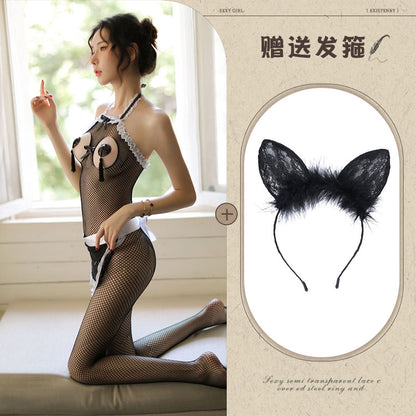 Sheer Halter Bodysuit