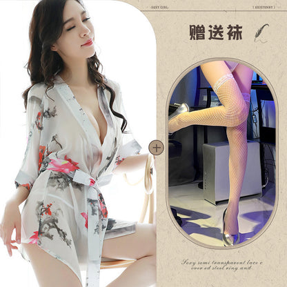 Floral Chiffon Robe