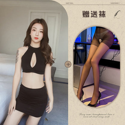 Open-Back Maid Apron