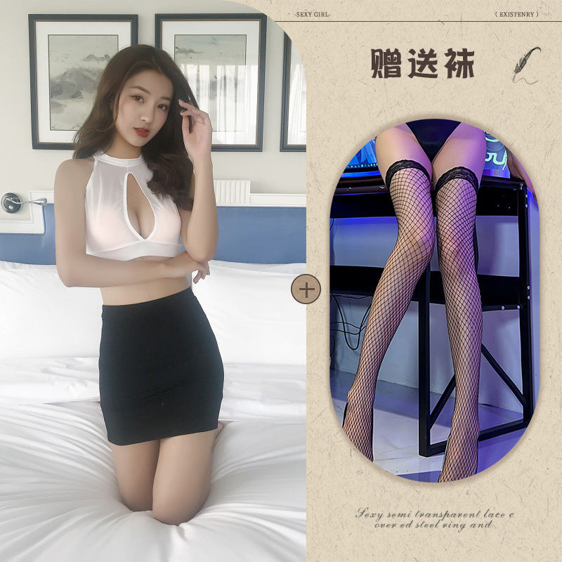 Open-Back Maid Apron