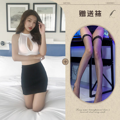 Open-Back Maid Apron