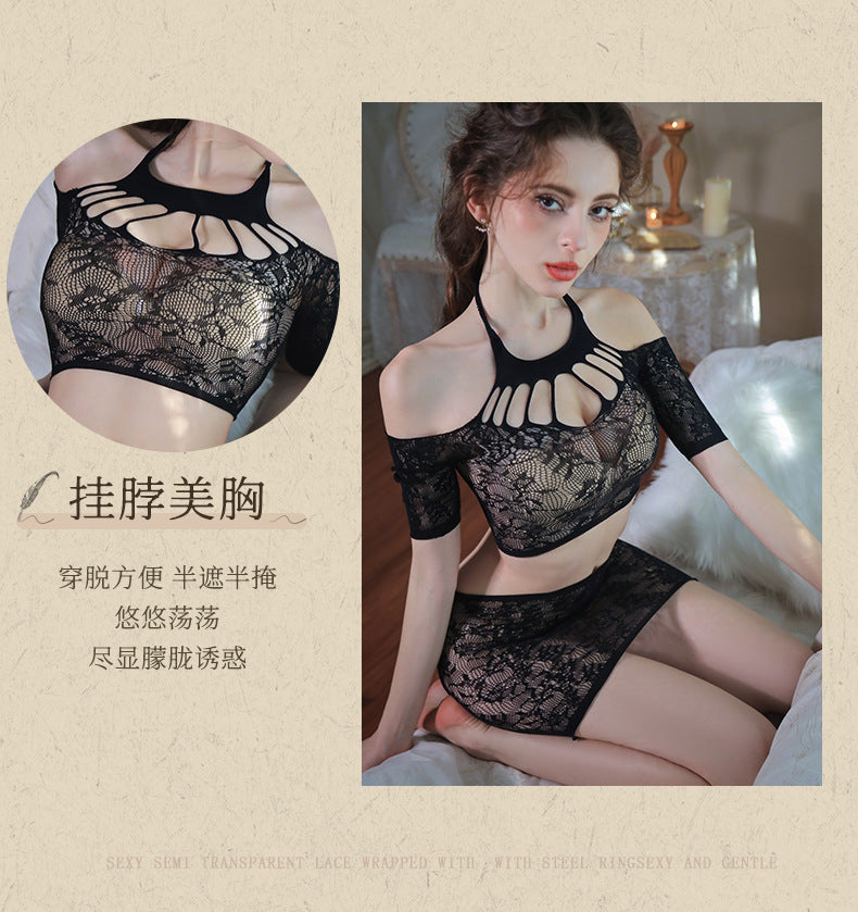 Halter Mesh Mini Dress Outfit