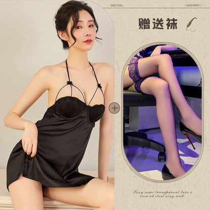 Backless Cut-Out Chemise