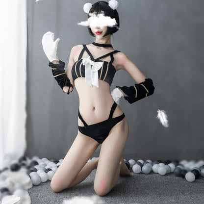 Catwoman Corset with Cut-Out Design
