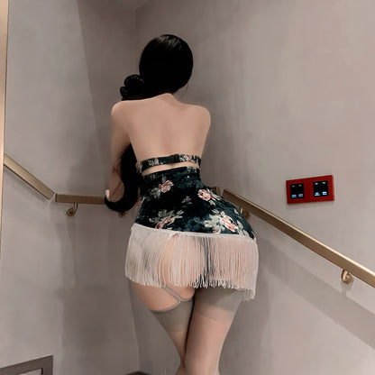 Velvet Qipao Dress 