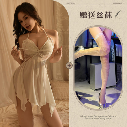 Silk Robe at Chemise Set 