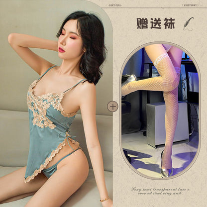 Backless Silk Chemise 