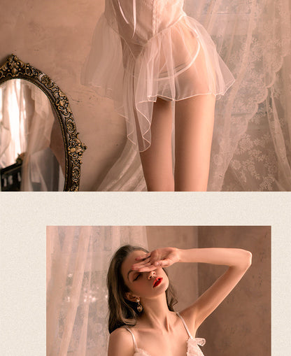 Transparent Lace Chemise 