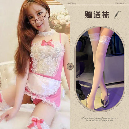 Maid Lace Apron Set