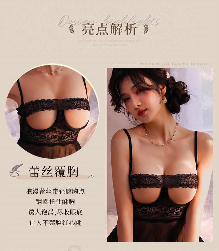 Sheer Open Crotch Nightie