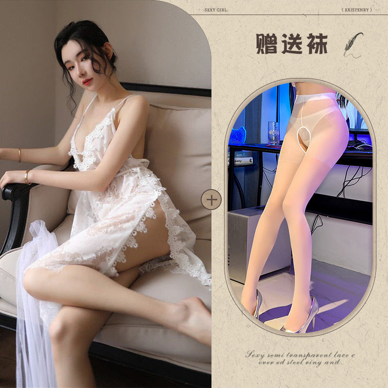 Silk Slit Nightdress