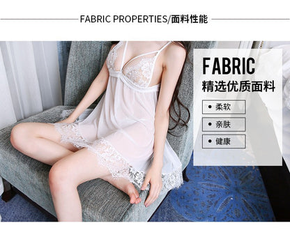 Nude-Tone Lace Pajama Se