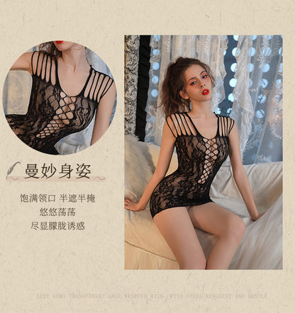 Sheer Garter Bodysuit Dress