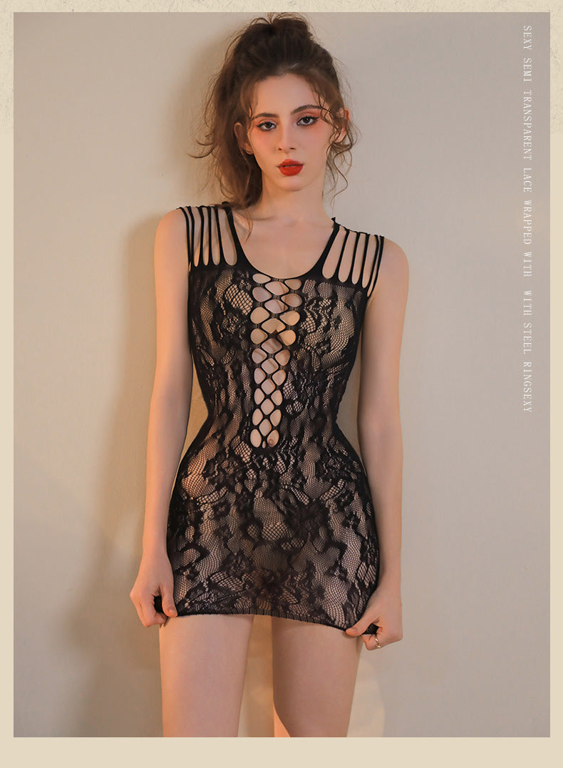 Sheer Garter Bodysuit Dress