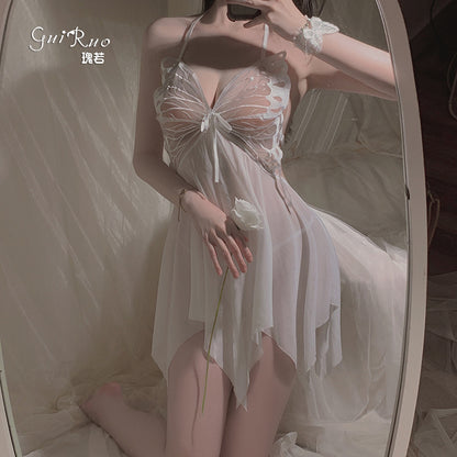 Butterfly Sheer Lingerie Nightgown