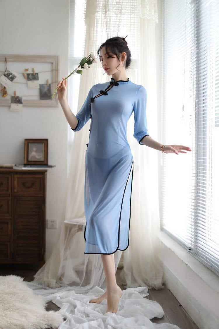 Sheer Qipao Nightie