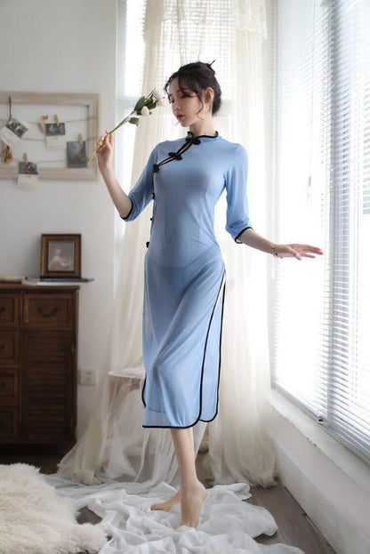 Sheer Qipao Nightie