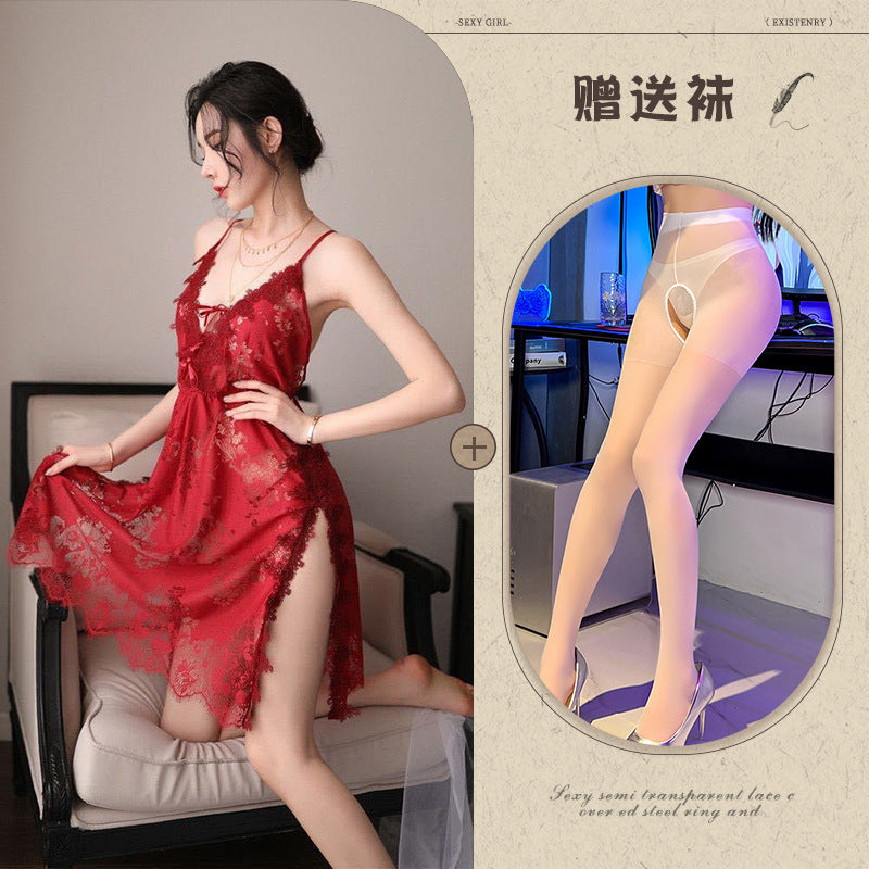 Silk Slit Nightdress