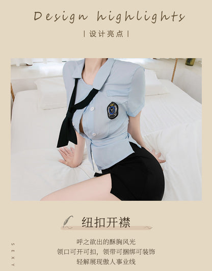 Cop Role Play Lingerie Set