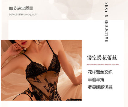 Lace Tie-front Chemise