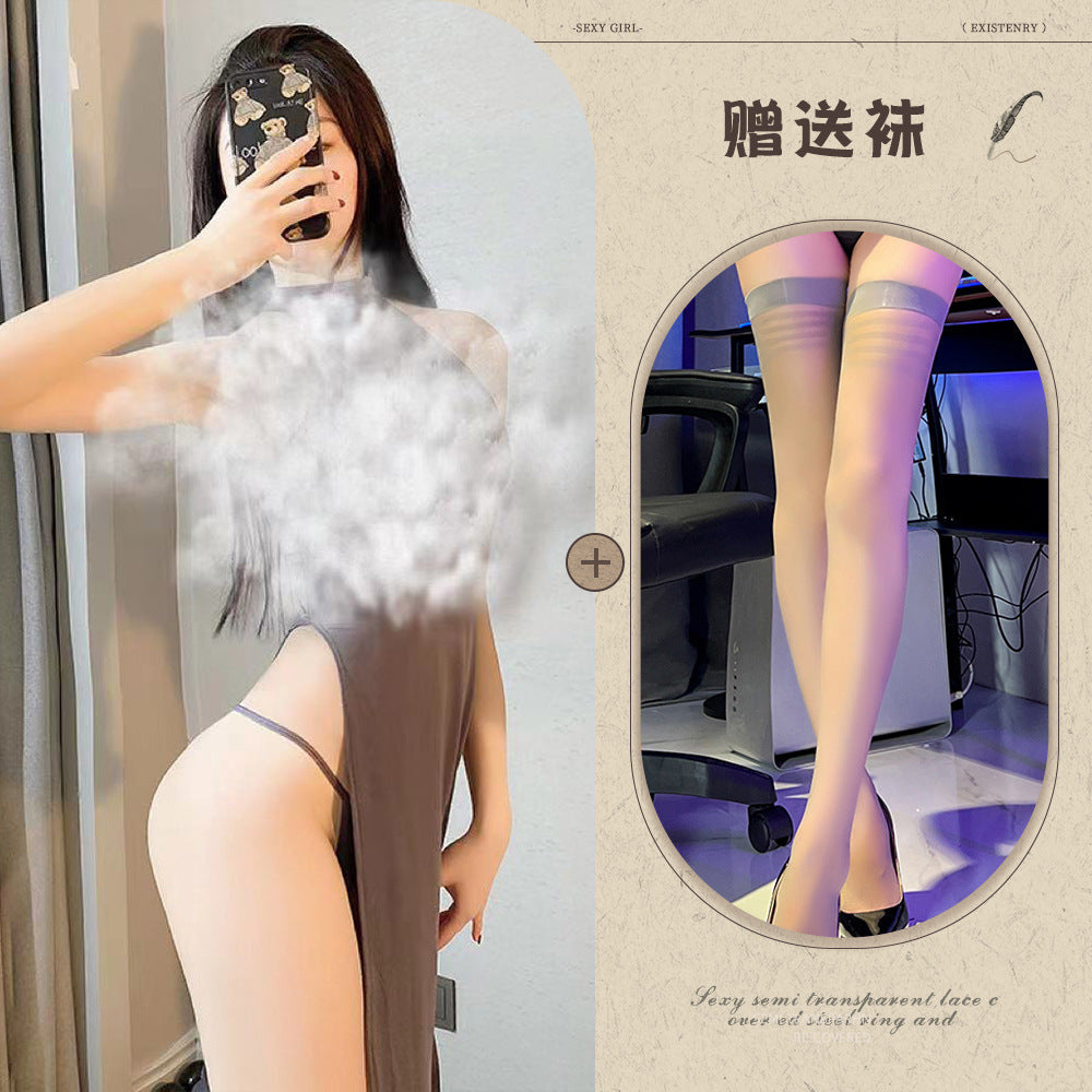 Silk Side-Slit Chemise