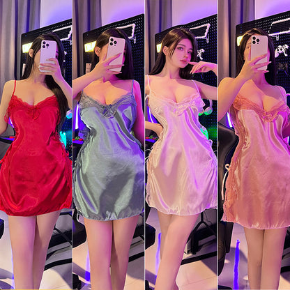 Silk Slit Nightdress