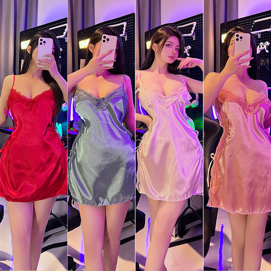 Silk Slit Nightdress 