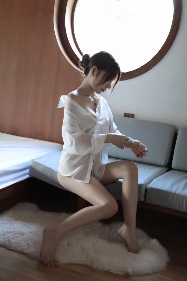 Sheer White Shirt Dress