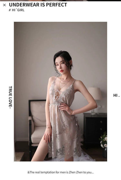 Silk Slit Nightdress